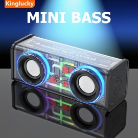 Kinglucky Portable Wireless Speaker, HD Surround Sound, Mini Subwoofer, All Day Playtime, Hands-Free Call, Ultra-Portable Speaker, Speaker for Home/Party/Outdoor/Beach, Perfect Gift, Festival, Home Speaker, Party Speaker, Sleek Speaker, Modern Speaker, Highquality Sound, Premium Audio, Speaker, Music Lovers, Gift Idea