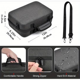 Wireless Microphone for TONOR, Shure, Bietrun, ALPOWL Two Microphone System - Large EVA Foam Storage Box with Carrying Handle, Fits Different Sizes of Microphones, Receiver, Audio Cable & Power (Box Only), Microphone Storage