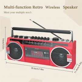 Wireless Speaker, 1000W Portable Wireless Speaker with Colorful Lights, Double Subwoofer Heavy Bass, FM Radio, MP3 Player, Loud Stereo Speakers for Home Outdoor Party Camping, Outdoor Music, Home Entertainment, Sleek Speaker, Modern Audio, Durable Build, Robust Construction, Bass Boost, Fm Radio Speaker, Wireless Speaker Strong Sound, Speaker Wireless Wireles, Subwoofer Speaker