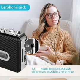 Mini USB Cassette Tape Player Portable Cassette Tape Recorder with Auto Reverse And Stereo Sound USB Audio Cassette to Digital Mp3 Converter Portable music player Cassette Tape Player