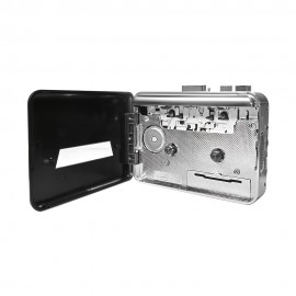 1pc Portable Auto Reverse Cassette Tape Player, USB Powered, Clear Stereo Sound, with Speaker & Headphone Jack, Cassette to MP3 Converter, Dual Power Mode (USB/Battery), Operating Voltage ≤36V - No Battery Included