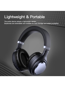 [ANC Wireless Headphones] 7th Generation Wireless Headphones with ANC Active Noise Cancellation, Industry Leader in Noise Reduction Technology, Smartly Identifies External Noise, Anti-Noise, Sound Wave Reversing External Noise, Effectively Reduces Noise, Clear Face-to-Face Calls, No Delay Sound Transmission, Excellent Gaming Experience, Portable for Outdoor/Camping/Travel, High-Quality