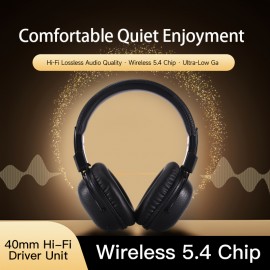 [Noise-Canceling Headphones] Classic Model Noise-Canceling Headphones - Dual Chip Technology, Lossless Sound, Dual Golden Plating Certification, Foldable/Wireless Design with Strong Anti-Interference Capability, Ensures Seamless Listening Even Outdoors