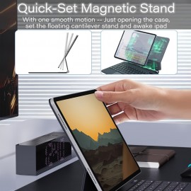 Suitable for 12.9-inch iPad Pro Keyboard Case (2022/2021/2020/2018), Wireless Wireless Keyboard with Touchpad, Backlight, Detachable Magnetic Ultra-thin Split