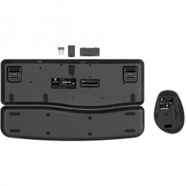 Redragon BS7162 Wireless Keyboard and Mouse Combo 108 Keys 2 4Ghz Wireless Low Profile Membrane Keyboard w Sloping Comfy Design Wrist Rest 4000 DPI Max Ergonomic Mouse