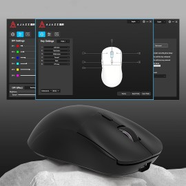 AJ199 Wireless Gaming Mouse, 59G Ultra Lightwieght-Huanuo Micro Switch-26K PAW3395 Sensor-40Hrs Battery Life-2.4G/USB-C Mouse Gaming -Wireless Computer Mouse 6 Programmable Buttons, 100% PTFE Feet