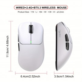 Three-mode Wireless Wireless BT5.3 Lightweight 10000dpi Adjustable Gaming Mouse Support Desktop Note