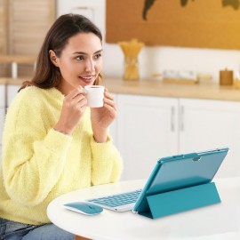 10 inch Tablet with Keyboard 2 in 1 Tablet Android 14 Tablets Include Case Mouse Stylus 6000mAh battery 8GB+64GB Support 1024GB Expandable 10.1 Tableta 2MP+8MP Dual Camera WiFi6 Bluetooth Tab PC