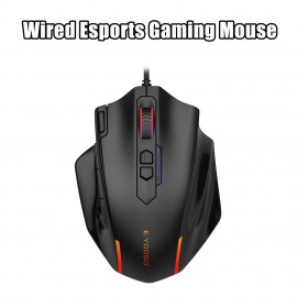 1pc Wired RGB Gaming Mouse - Ergonomic Right-Handed Design, 5 DPI Sensitivity Levels, RGB Lighting with Colors, Plug & Play - PC/Laptop Computer Mouse, Compatible with 10 (Ideal Gift for Gamers, Birthdays &