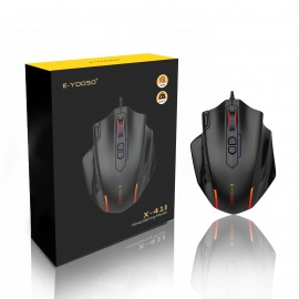 1pc Wired RGB Gaming Mouse - Ergonomic Right-Handed Design, 5 DPI Sensitivity Levels, RGB Lighting with Colors, Plug & Play - PC/Laptop Computer Mouse, Compatible with 10 (Ideal Gift for Gamers, Birthdays &