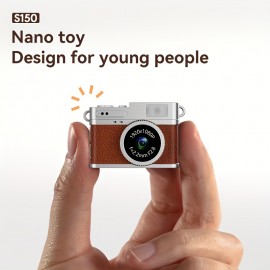 [Mini Camera] An Exquisite And Cute Mini Camera, a Small Portable Photography Gadget. This Retro, Mini Wearable Photography Device Comes. It Features Switchable Filters, a Flash, And Video Recording Capabilities, Equipped with a 0.96-Inch IPS Screen And an LED Fill Light. It Is an Essential Choice for Holiday Gifts And Birthday Presents, Portable Camera, Travel Photography, Compact Camera, Mini Gadget, Retro Design, Durable Construction, Highquality Lens, Without memory card