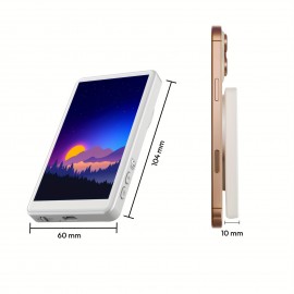 Phone Vlog Selfie Monitor Screen, Magnetic Stand for MagSafe, Rear Camera for Selfie Vlog, iPhone And Android Compatible, Wireless Connectivity