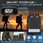 Night Vision Goggles for Adults Digital Night Vision Binoculars with 8X Digital Zoom 32GB Card 3 LCD Wolf Design Rechargeable Infrared Goggles Can Save Photo Video for Camping Hiking Grey