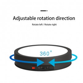 8.66in RGB Color-Changing LED Rotating Display Stand with Remote Control, USB-Powered Electric Turntable Base with 360° Rotation & Adjustable Brightness for Photography Studio Lighting, Home Decor, Product Showcase - Compatible with Smartphones/Tabl