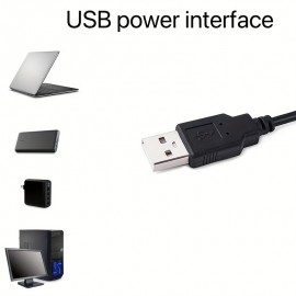 [LED Selfie Light] USB Powered Adjustable LED Selfie Light with Phone Holder | Dual-Color Ring Light for Live Streaming and Beauty | Ergonomic Design and Flexible Gooseneck Lamp, No Battery Required