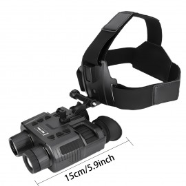 Night Vision Goggles with Head Strap, 1312FT Head-Mounted Night Vision Binoculars, Hands-Free Nightvision Goggles for Helmet, Long Rang Infrared Nightvision for Adults, 8X Digital Zoom/ 32GB SD Card